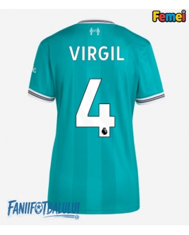 Liverpool Virgil van Dijk #4 Tricou Fotbal Replică 2025-26 Femei Treilea